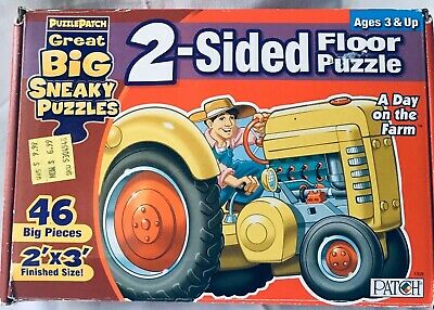 Puzzle Patch Great Sneaky Puzzles Silly Silly Sea 46 Piece 2 Sided Floor  Puzzle