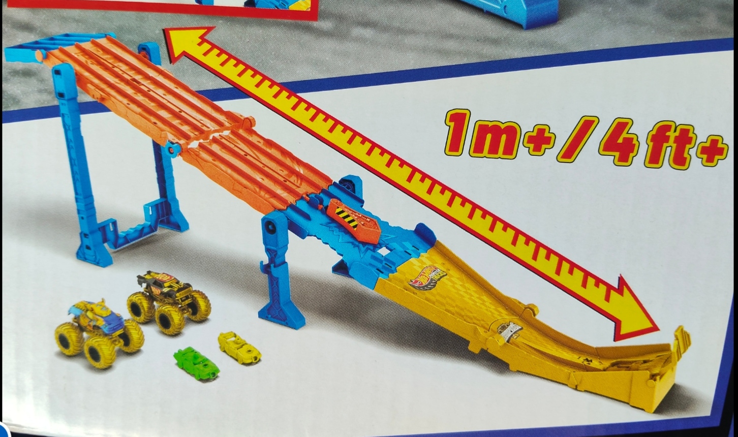 Hot Wheels Monster Truck race ramp tack