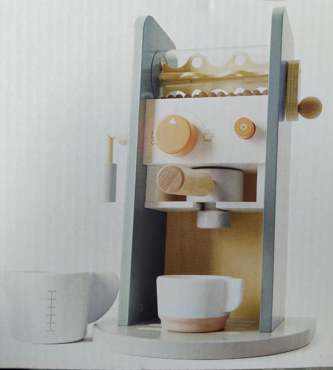 Wooden coffee machine